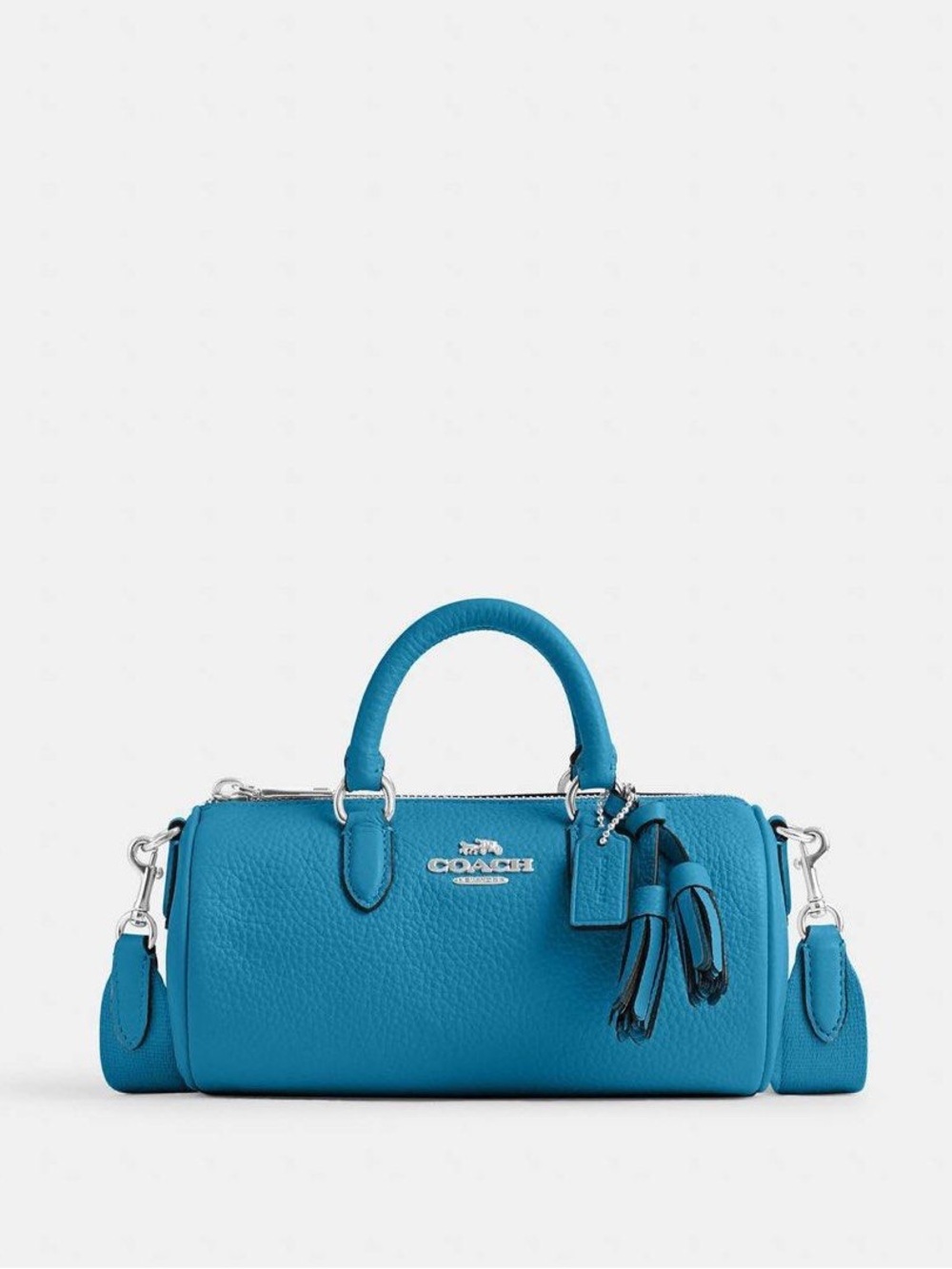 NWOT Coach Lacey Crossbody, Electric Blue/Silver